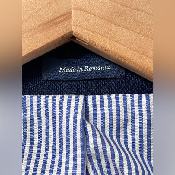 Peter Millar Crown Crafted The Excursionist Navy Flex Blazer Blazer Size 46R - Picture 6 of 15